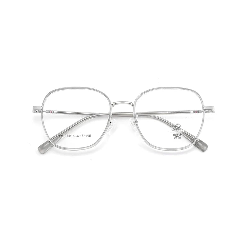 Xbora Unisex Full Rim Polygon Square Alloy Eyeglasses 15568