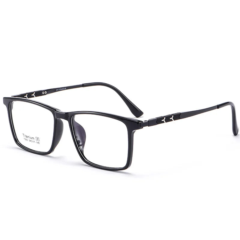 Xbora Unisex Full Rim Square Tr 90 Titanium Eyeglasses 7005