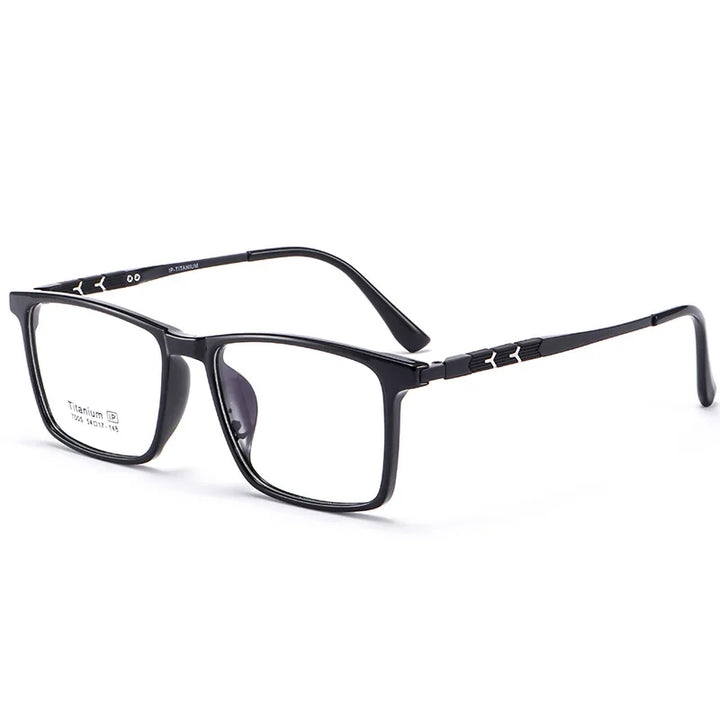 Xbora Unisex Full Rim Square Tr 90 Titanium Eyeglasses 7005