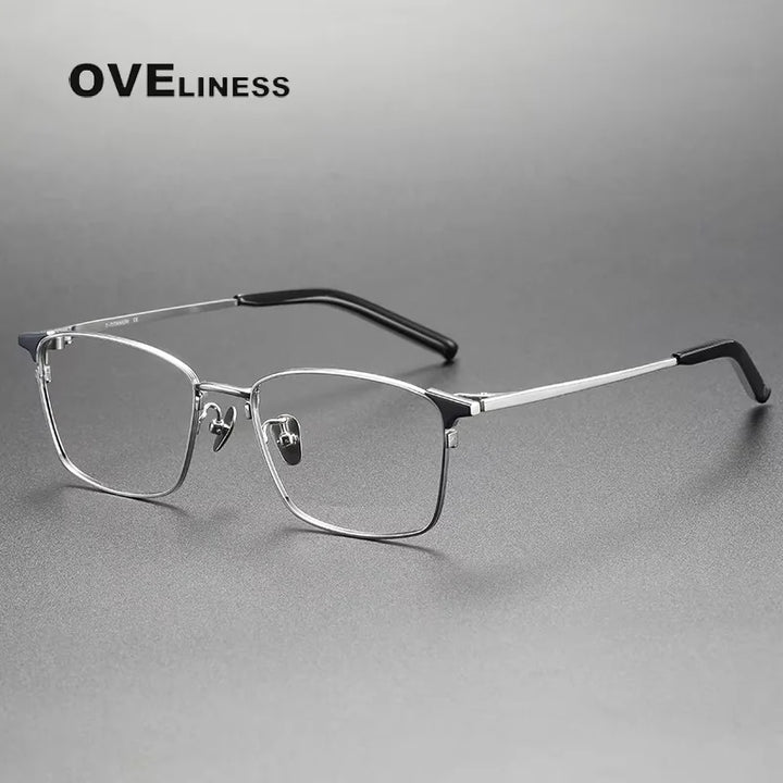 Oveliness Women's Full Rim Square Titanium Eyeglasses 68961