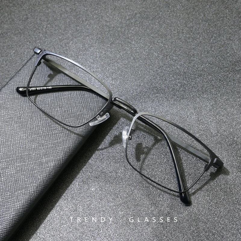 Kocolior Unisex Full Rim Square Alloy Reading Glasses 3160 Reading Glasses Kocolior