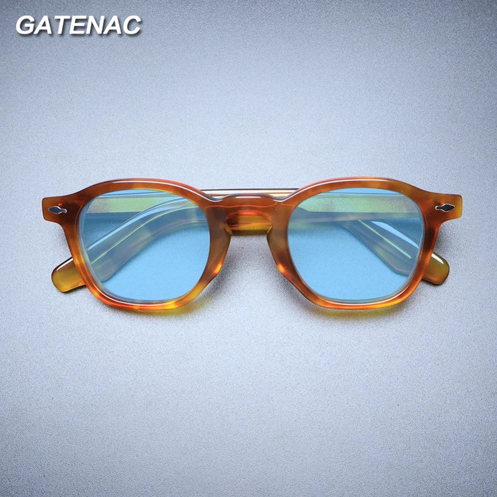 Gatenac Unisex Full Rim Square Acetate Polarized Sunglasses M001 Sunglasses Gatenac