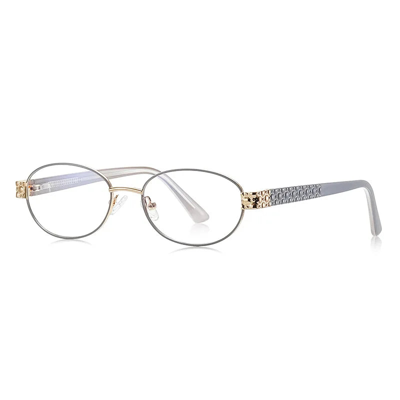 CCspace Women's Full Rim Oval Tr 90 Alloy Reading Glasses 802552