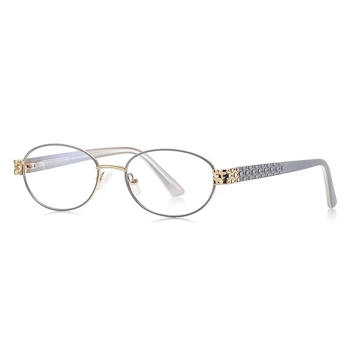CCspace Women's Full Rim Oval Tr 90 Alloy Reading Glasses 802552