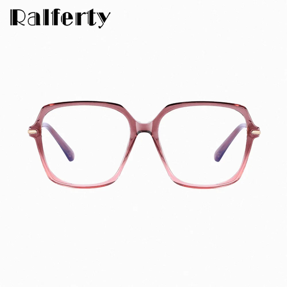 Ralferty Women's Full Rim Square Acetate Eyeglasses 82248