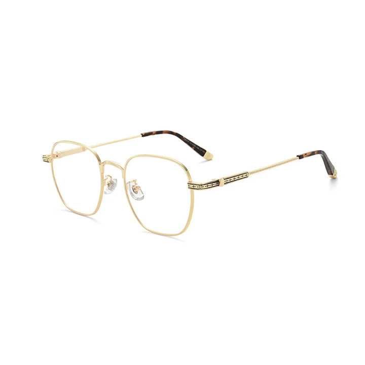 Xbora Unisex Full Rim Polygon Oval Alloy Eyeglasses 08008