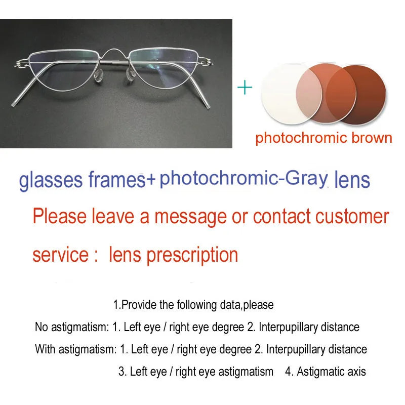 Yujo Unisex Full Rim Flat Top Oval Stainless Steel Custom Eyeglasses Y2645 Full Rim Yujo C4 CHINA