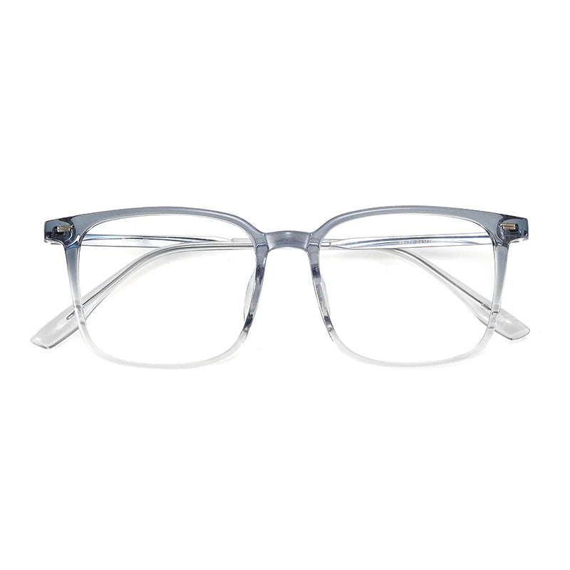 Xbora Unisex Full Rim Square Tr 90 Titanium Alloy Eyeglasses 86117
