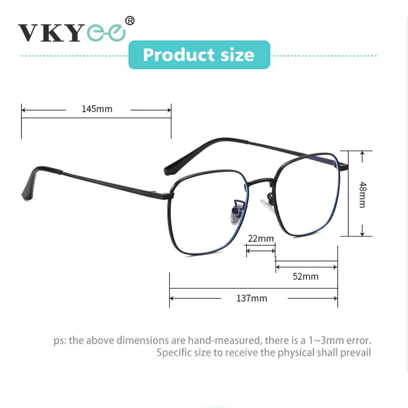 Vicky Women's Full Rim Polygon Square Steel Reading Glasses 618322