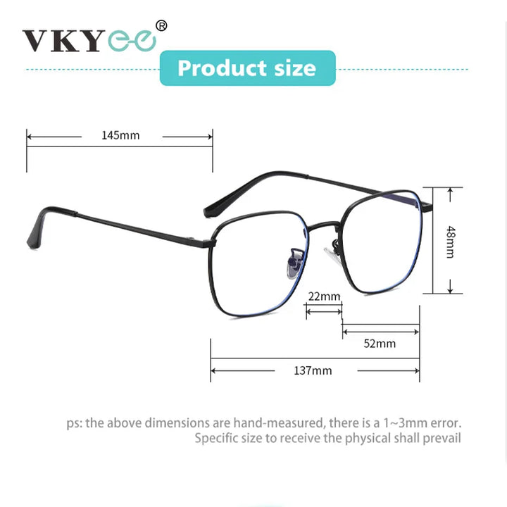 Vicky Women's Full Rim Polygon Square Steel Reading Glasses 618322