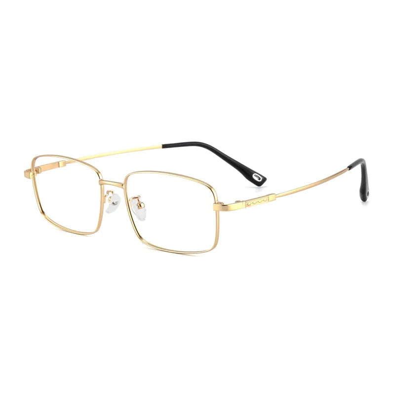 Hdcrafter Unisex Full Rim Big Square Titanium Eyeglasses 62804
