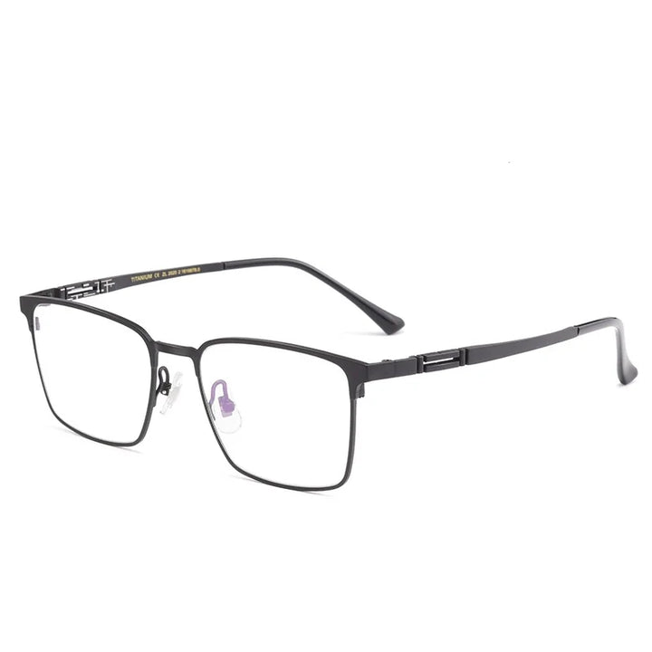 Yimaruili Unisex Full Rim Square Titanium Eyeglasses 70239