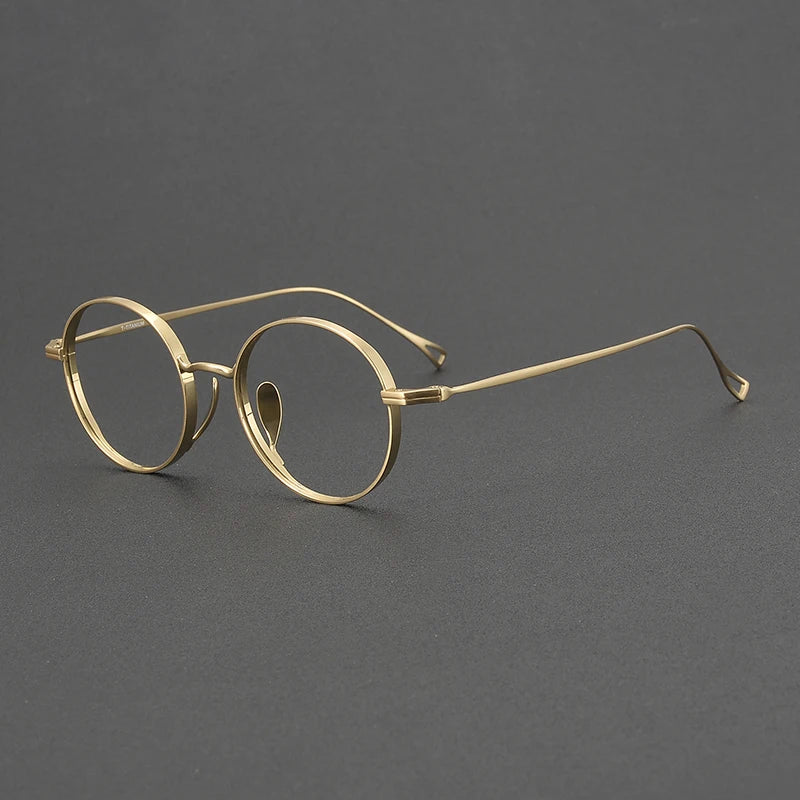 Muzz Unisex Full Rim Round Titanium Eyeglasses 73003