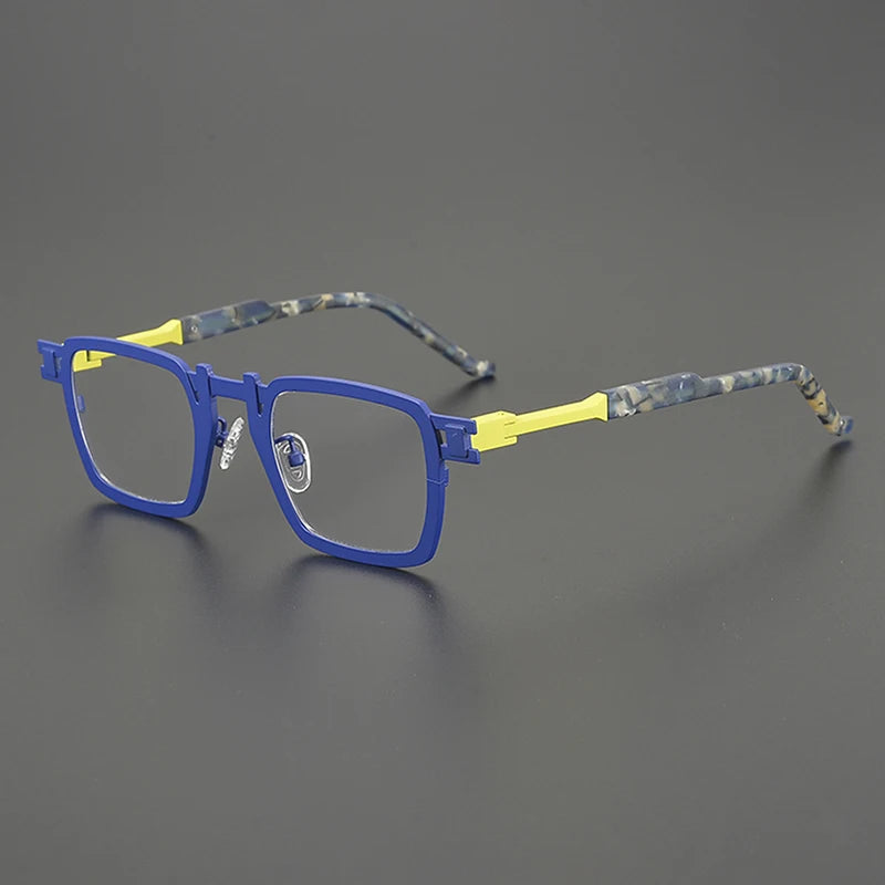 Nobler Unisex Full Rim Big Square Titanium Eyeglasses 85910