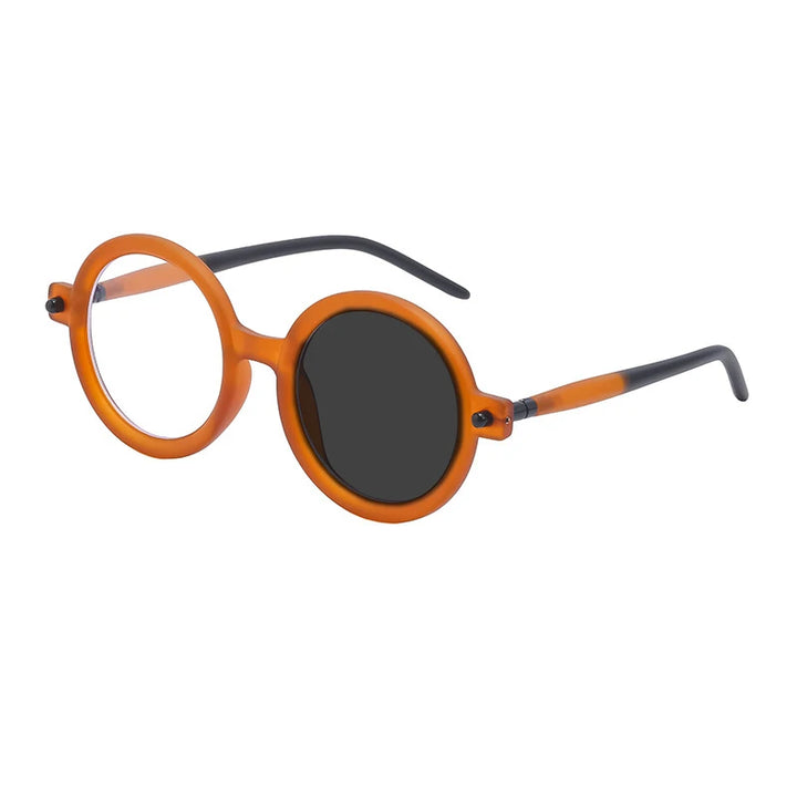 Kocolior Unisex Full Rim Round Acetate Hyperopic Reading Glasses 86602 Reading Glasses Kocolior