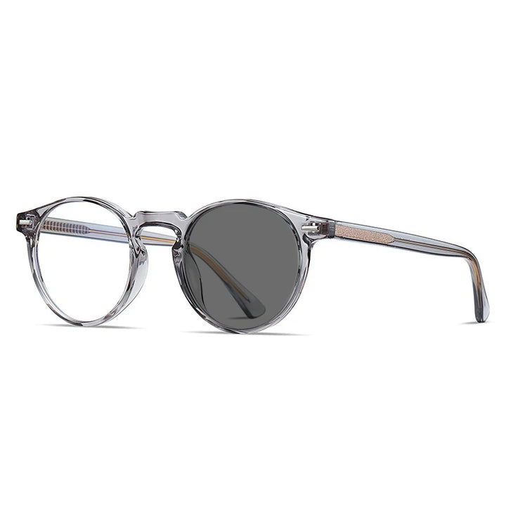 Kocolior Unisex Full Rim Round Tr 90 Acetate Hyperopic Reading Glasses 2083 Reading Glasses Kocolior