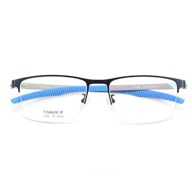 Aimee Unisex Semi Rim Square Screwless Titanium Sport Eyeglasses 2992 Semi Rim Aimee