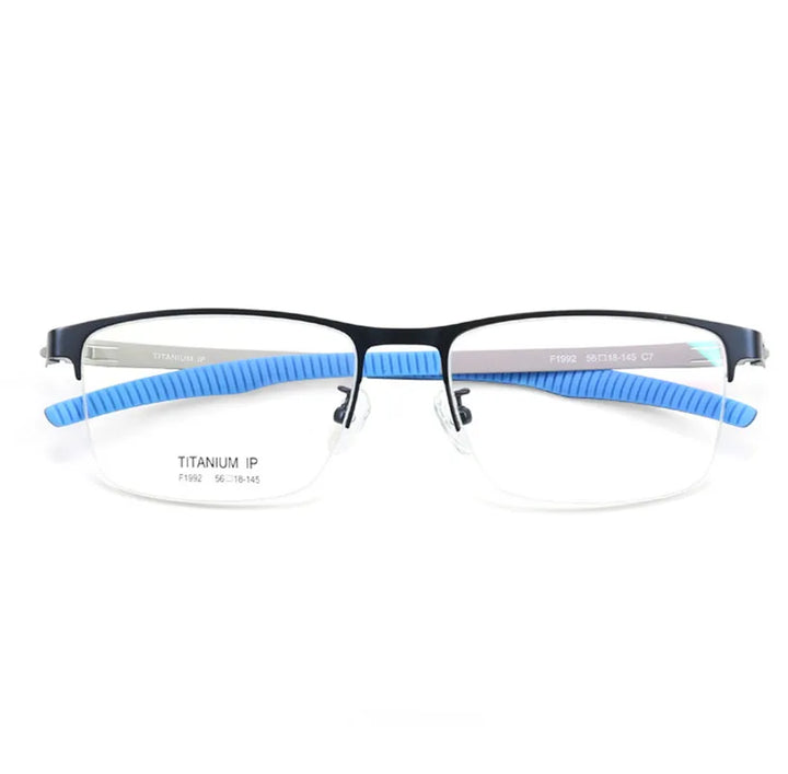 Aimee Unisex Semi Rim Square Screwless Titanium Sport Eyeglasses 2992 Semi Rim Aimee