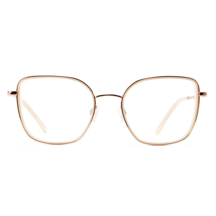 Esnbie Unisex Full Rim Square Cat Eye Titanium Eyeglasses 22029 Full Rim Esnbie