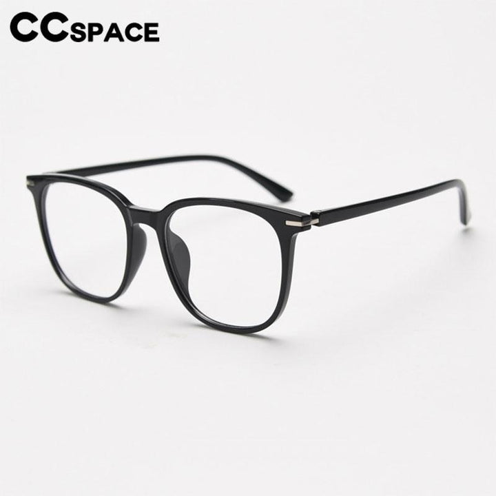 CCspace Unisex Full Rim Square Tr 90 Titanium Eyeglasses 56736 Full Rim CCspace