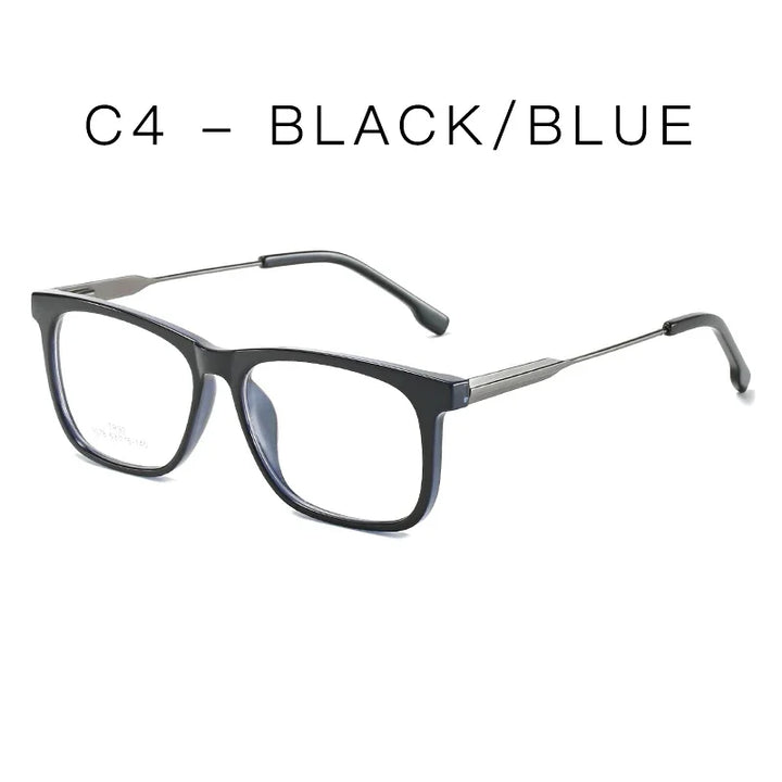 Hotochki Unisex Full Rim Square Tr 90 Alloy Eyeglasses 907849