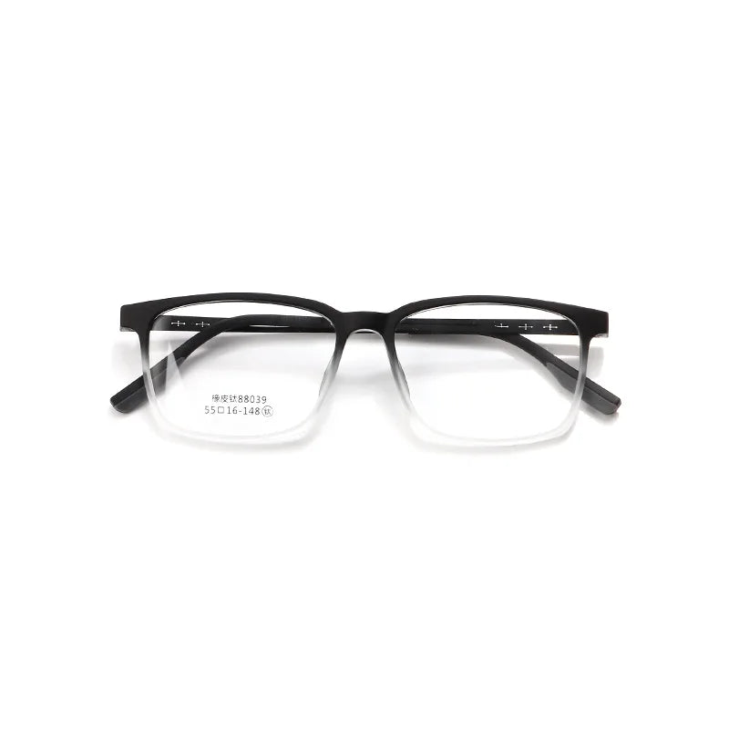Xbora Unisex Full Rim Square Tr 90 Titanium Eyeglasses 88039