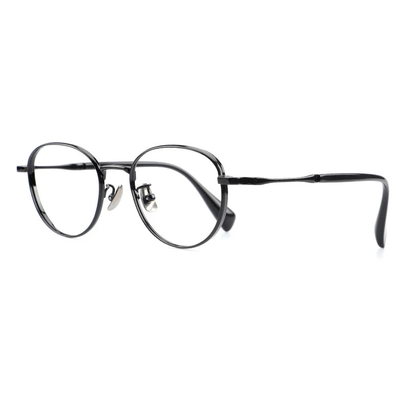 Muzz Women's Full Rim Oval Square Titanium Acetate Eyeglasses 12118