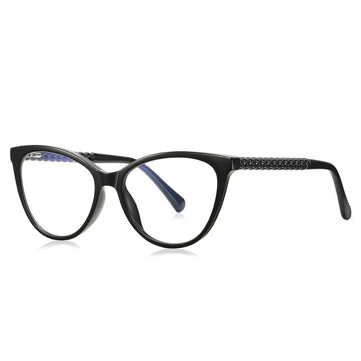 Vicky Unisex Full Rim Tr 90 Stainless Steel Cat Eye Reading Glasses 2136 Reading Glasses Vicky PFD2136-C1 0