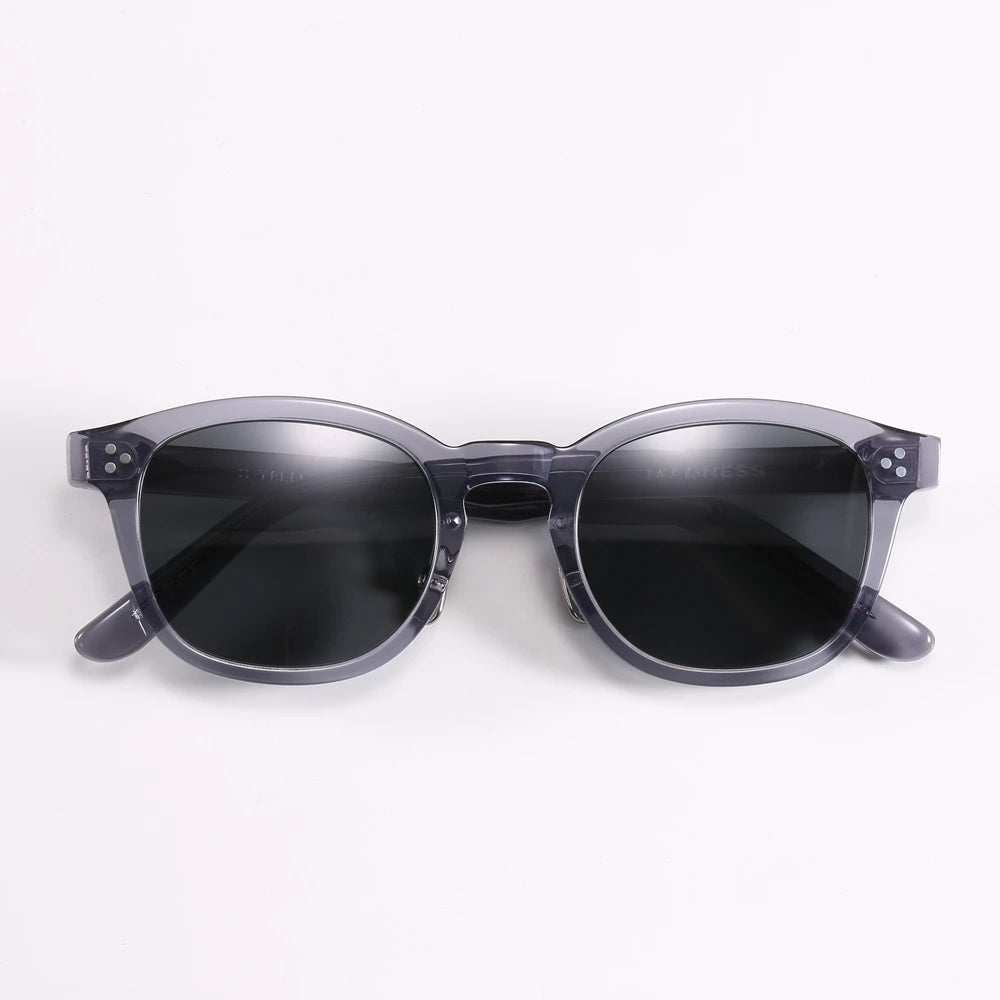 Black Mask Men's Full Rim Square Acetate Polarized Sunglasses 4950 Full Rim Black Mask