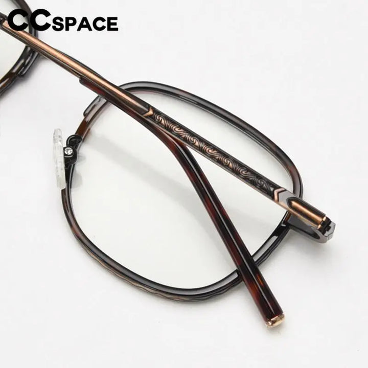 CCspace Unisex Full Rim Square Alloy Eyeglasses 56833 Full Rim CCspace