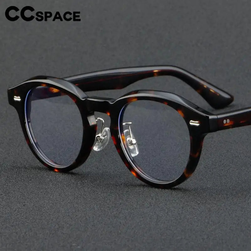 CCspace Unisex Full Rim Square Acetate Eyeglasses 57413 Full Rim CCspace