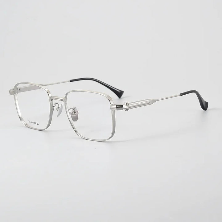 Hewei Unisex Full Rim Square Titanium Eyeglasses 824004 Full Rim Hewei C3 CHINA