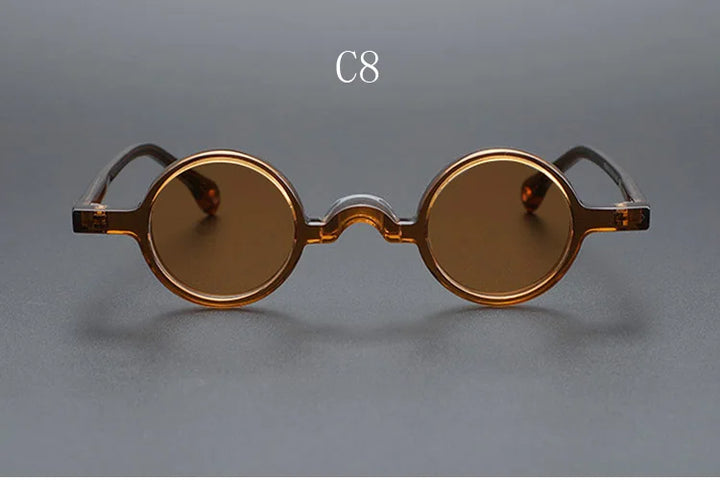 Yujo Unisex Full Rim Small Round Acetate Polarized Sunglasses 2534 Sunglasses Yujo C8 CHINA