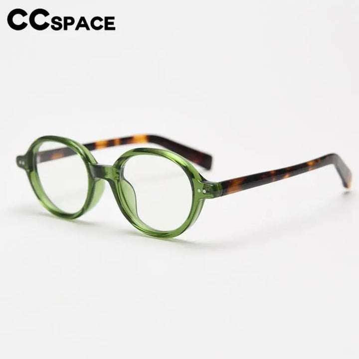 CCspace Women's Full Rim Oval Tr 90 Titanium Eyeglasses 56970 Full Rim CCspace