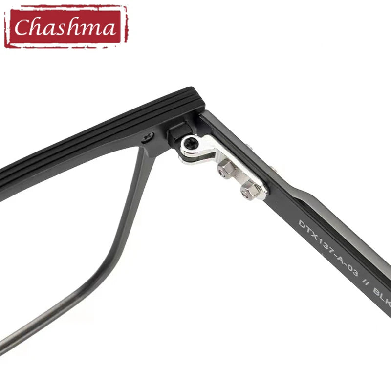 Chashma Men's Full Rim Square Acetate Titanium Eyeglasses 151 Full Rim Chashma