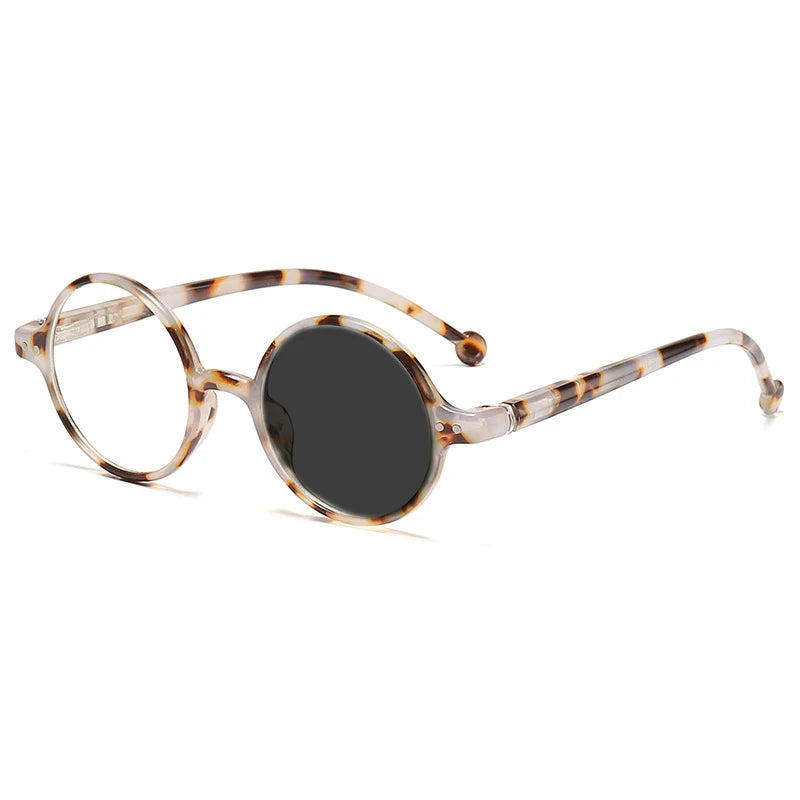 Kocolior Unisex Full Rim Round Acetate Hyperopic Reading Glasses 5067 Reading Glasses Kocolior