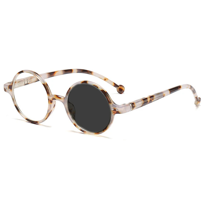 Kocolior Unisex Full Rim Round Acetate Hyperopic Reading Glasses 5067 Reading Glasses Kocolior
