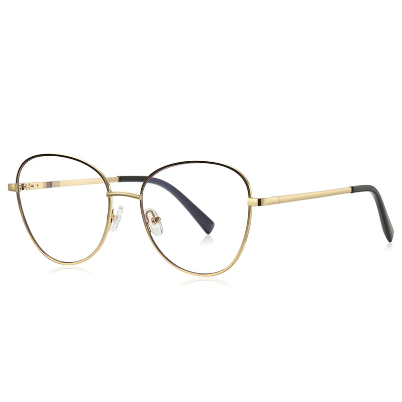 Vicky Unisex Full Rim Oval Stainless Steel Reading Glasses 3091 Reading Glasses Vicky PFD3091-C1 Prescription custom