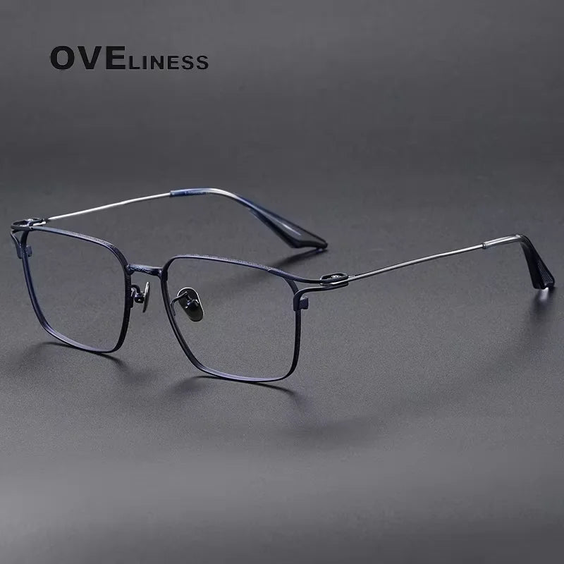 Oveliness Unisex Full Rim Square Titanium Eyeglasses 81001