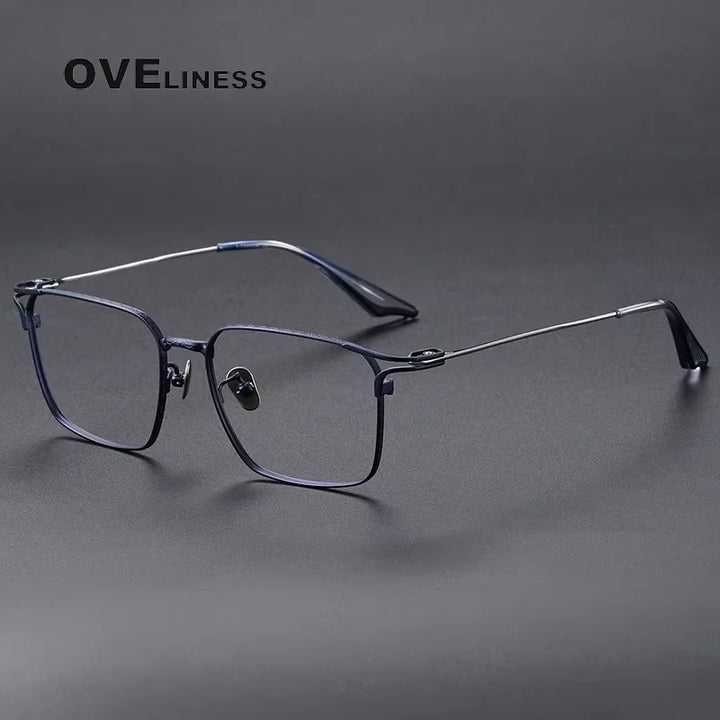 Oveliness Unisex Full Rim Square Titanium Eyeglasses 81001