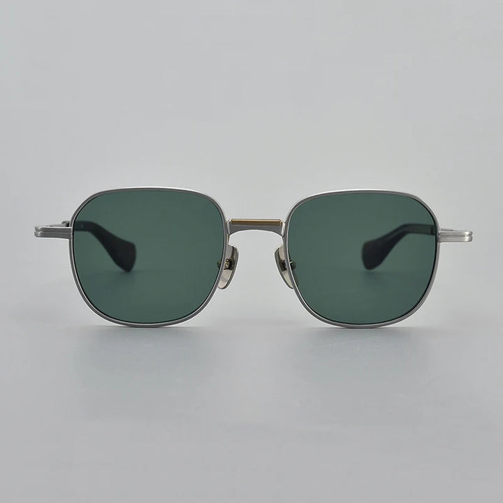 Black Mask Unisex Full Rim Square Titanium Polarized Sunglasses 151dt Sunglasses Black Mask