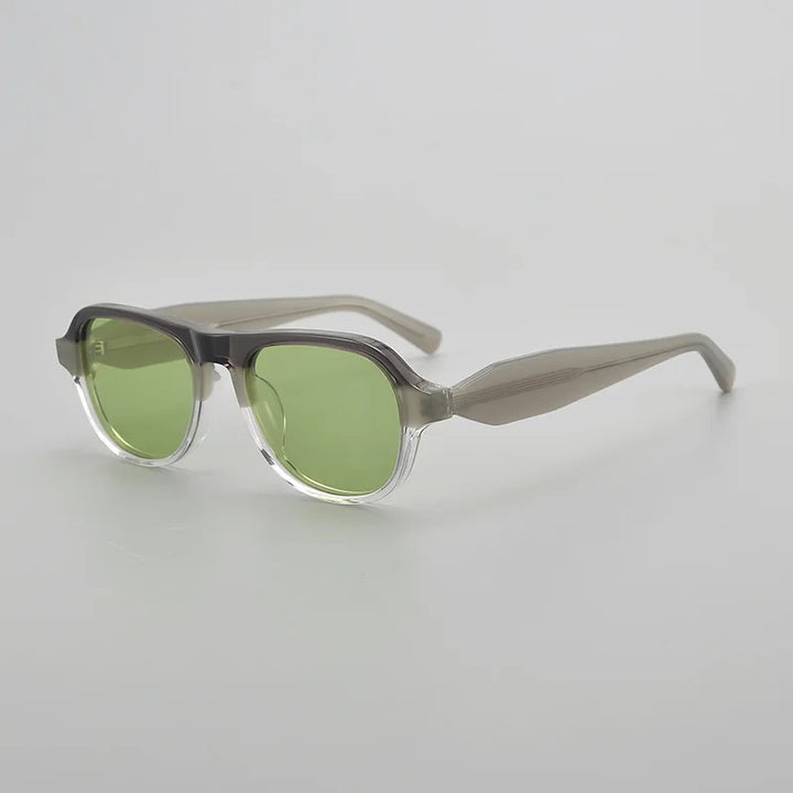 Black Mask Unisex Full Rim Square Acetate Polarized Sunglasses 5002 Sunglasses Black Mask Gray As Shown
