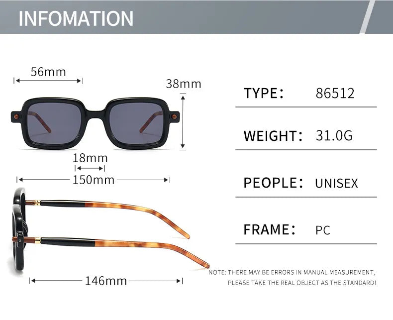 Kocolior Unisex Full Rim Square Double Bridge PC Hyperopic Reading Glasses 86512 Reading Glasses Kocolior