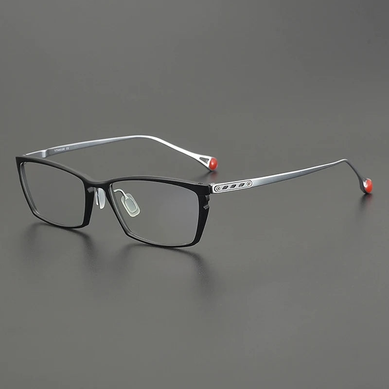 Gatenac Unisex Full Rim Square Brow Line Titanium Eyeglasses Gxyj2117