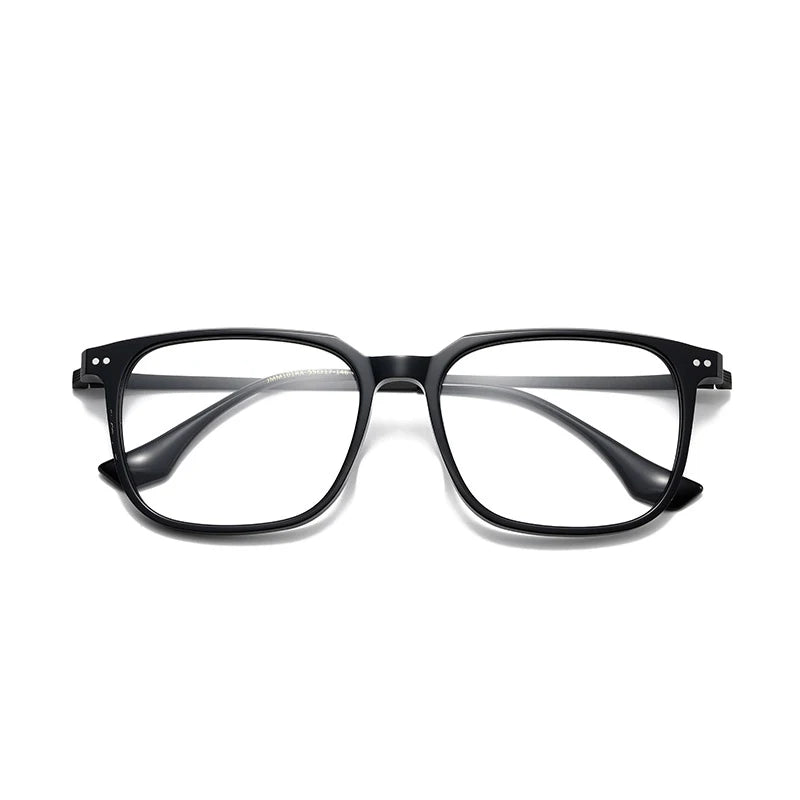 Nobler Unisex Full Rim Square Titanium Acetate Eyeglasses 396101