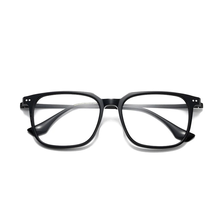 Nobler Unisex Full Rim Square Titanium Acetate Eyeglasses 396101