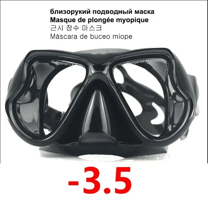 Aleefa Unisex Goggle Plastic Resin Lens Pc Silicone Swim Mask 64202
