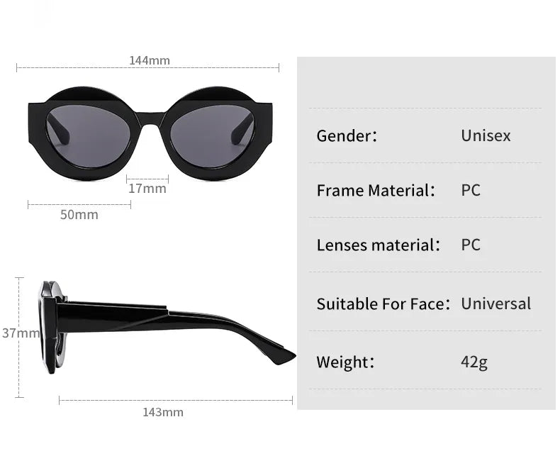 CCspace Unisex Full Rim Oval Resin Eyeglasses 56864 Full Rim CCspace