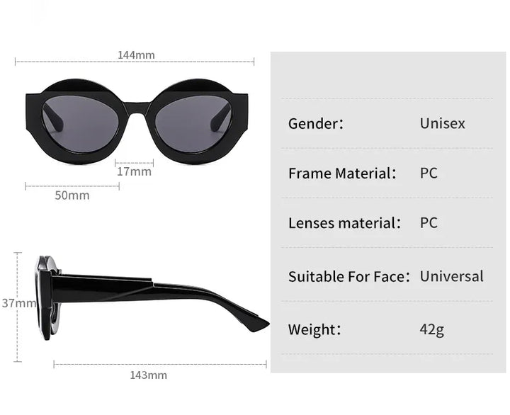 CCspace Unisex Full Rim Oval Resin Eyeglasses 56864 Full Rim CCspace