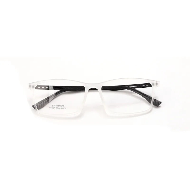 Xbora Unisex Full Rim Square Tr 90 Titanium Eyeglasses 2005